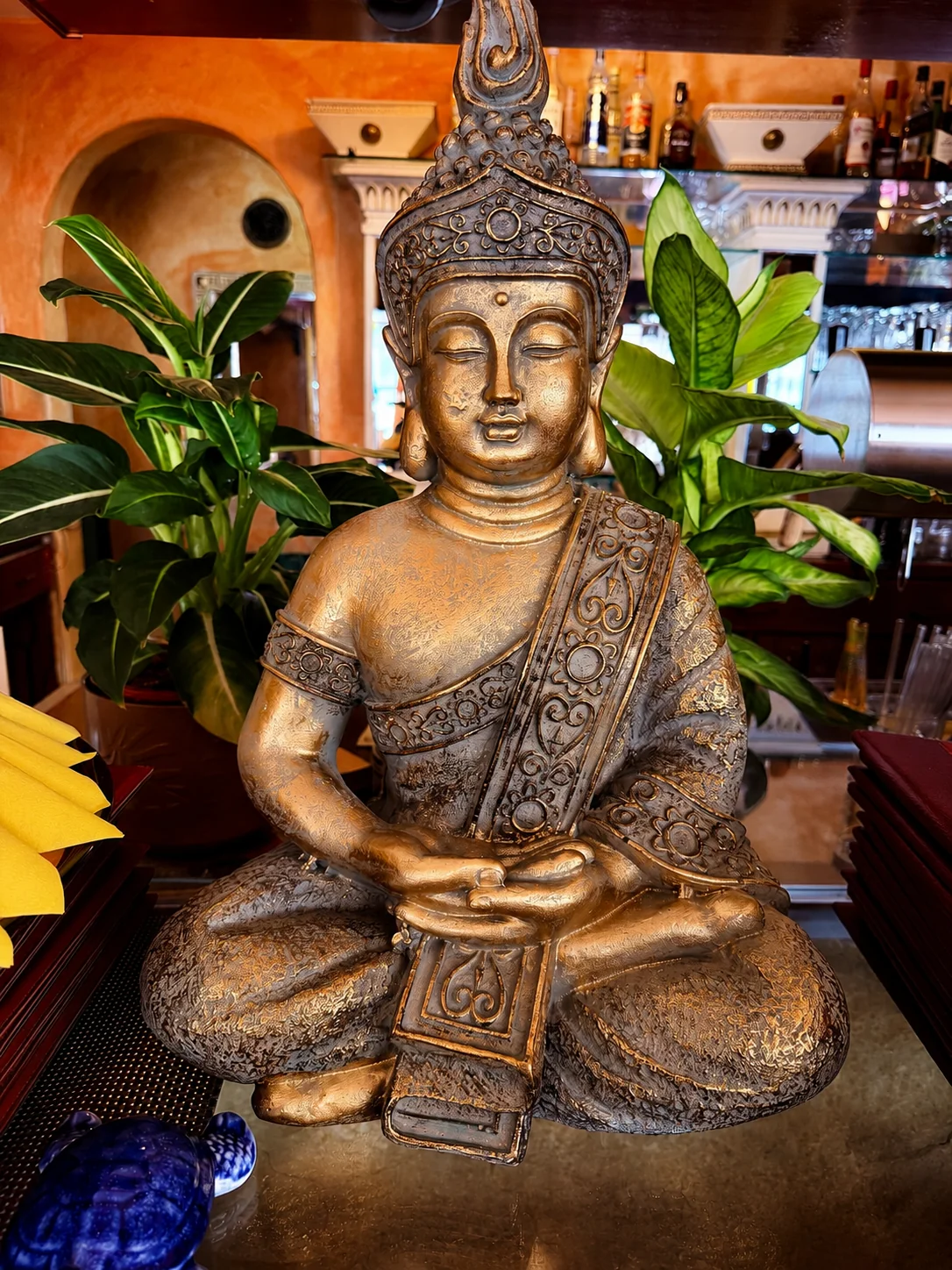 Buddha-Figur im Taste of India Breisach
