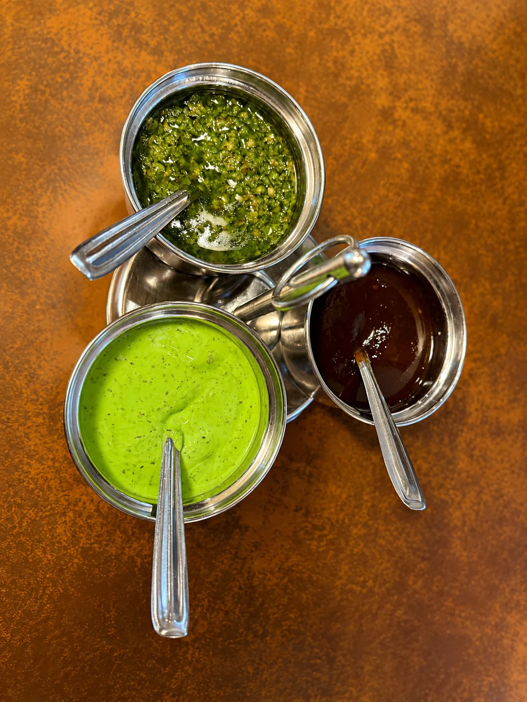 Hausgemachte indische Saucen und Chutneys
